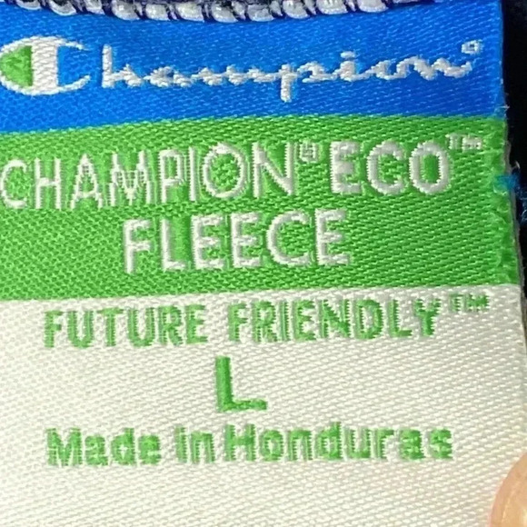 CHAMPION ECO FLEECE MENS SIZE LARGE NAVY SWEATSHIRT LIBERTY CHRISTMAS DESIGN - Picture 5 of 12